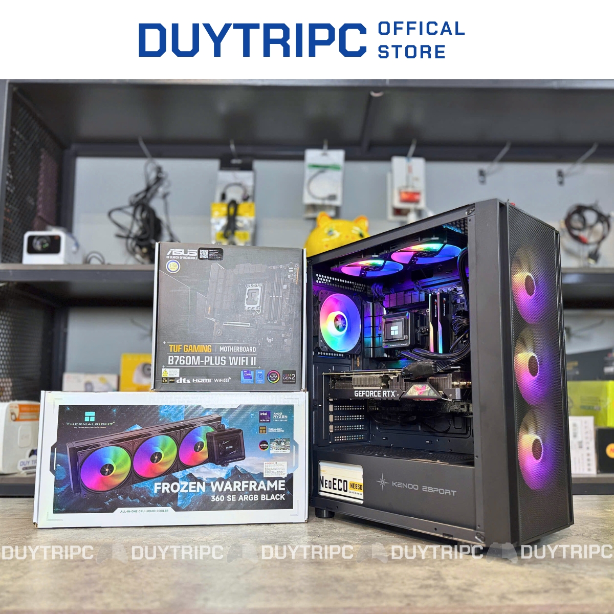 PC ĐỒ HỌA KENOO i5 14600K/ RTX 3080Ti/ RAM 32G/ SSD 1TB